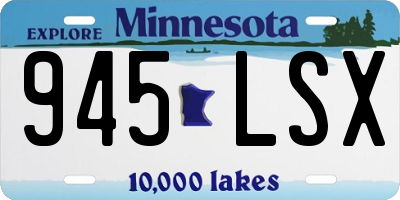 MN license plate 945LSX