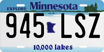 MN license plate 945LSZ