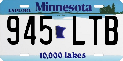 MN license plate 945LTB