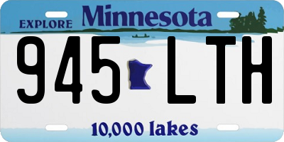 MN license plate 945LTH