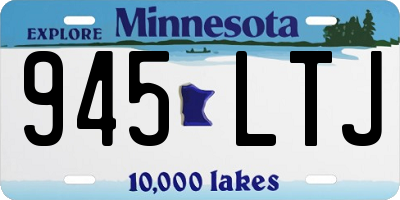 MN license plate 945LTJ