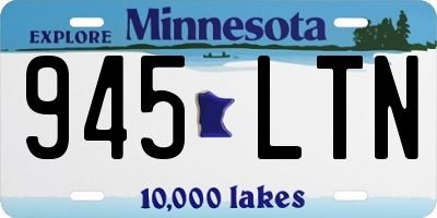 MN license plate 945LTN