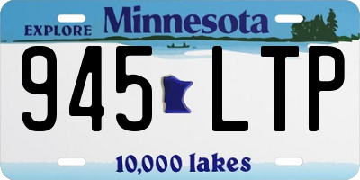 MN license plate 945LTP