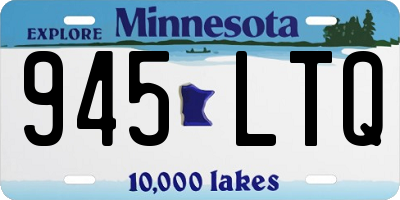 MN license plate 945LTQ