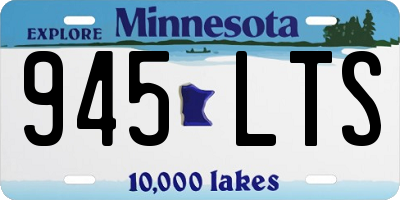 MN license plate 945LTS