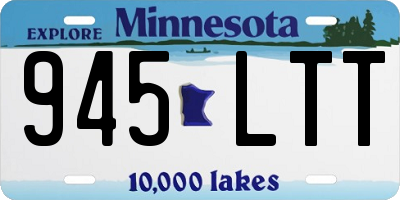 MN license plate 945LTT