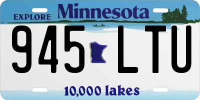 MN license plate 945LTU