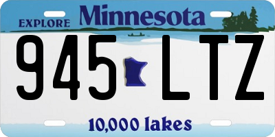 MN license plate 945LTZ