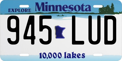 MN license plate 945LUD