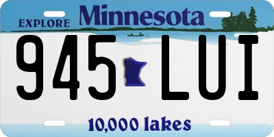 MN license plate 945LUI