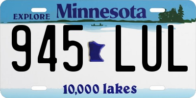 MN license plate 945LUL