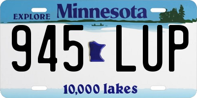MN license plate 945LUP