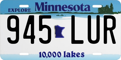 MN license plate 945LUR