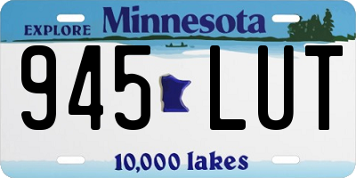 MN license plate 945LUT