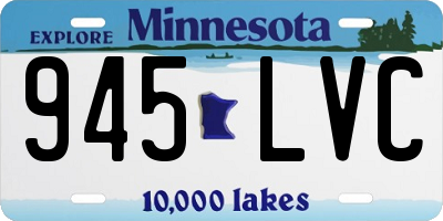 MN license plate 945LVC