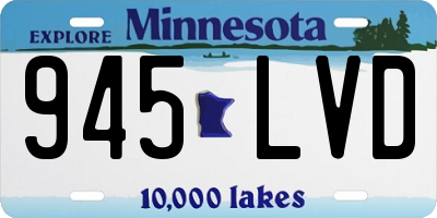 MN license plate 945LVD