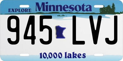 MN license plate 945LVJ