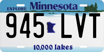 MN license plate 945LVT