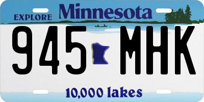 MN license plate 945MHK
