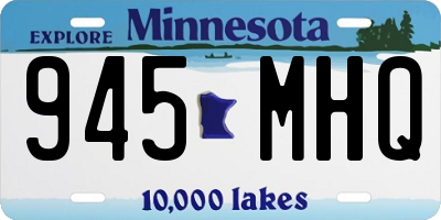 MN license plate 945MHQ