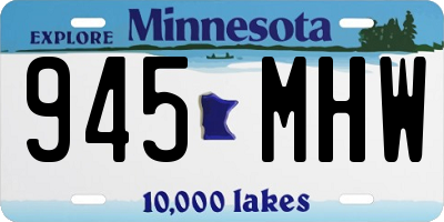 MN license plate 945MHW