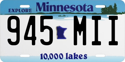 MN license plate 945MII