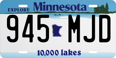 MN license plate 945MJD