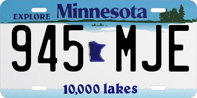 MN license plate 945MJE