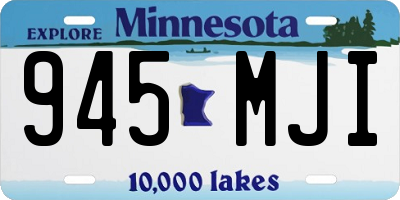 MN license plate 945MJI