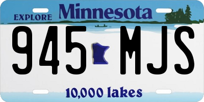 MN license plate 945MJS