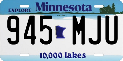 MN license plate 945MJU
