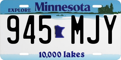 MN license plate 945MJY