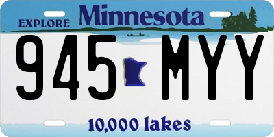 MN license plate 945MYY