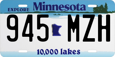 MN license plate 945MZH