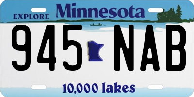 MN license plate 945NAB