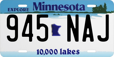 MN license plate 945NAJ