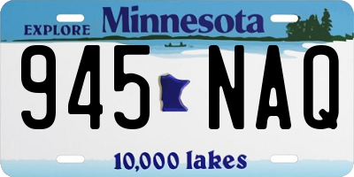 MN license plate 945NAQ