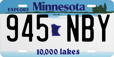 MN license plate 945NBY