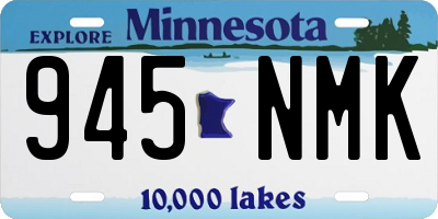 MN license plate 945NMK