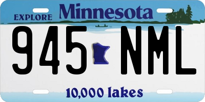 MN license plate 945NML
