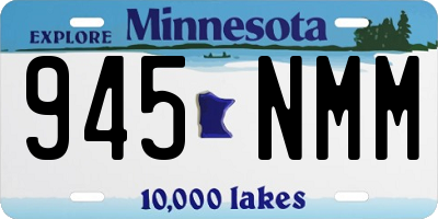 MN license plate 945NMM
