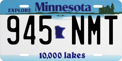 MN license plate 945NMT