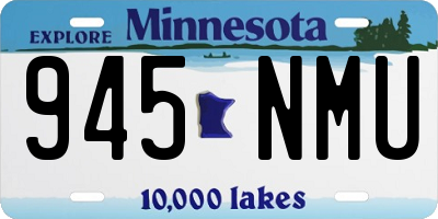 MN license plate 945NMU