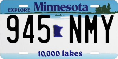 MN license plate 945NMY