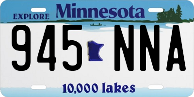 MN license plate 945NNA