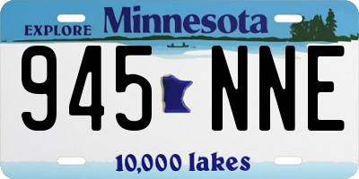 MN license plate 945NNE