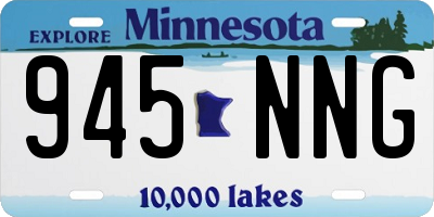 MN license plate 945NNG