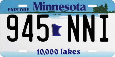 MN license plate 945NNI