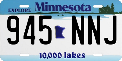 MN license plate 945NNJ