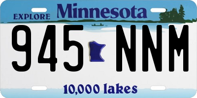 MN license plate 945NNM